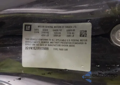 2015 Chevrolet Camaro 2Ss z USA, uszkodzony, nr VIN 2G1FK1EJ1F9179099